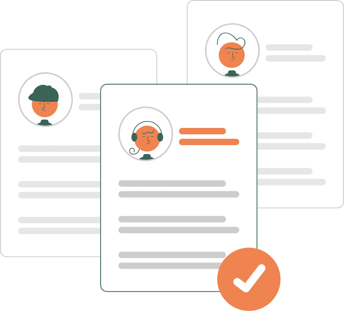 Candidate matching illustration